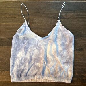 Free People Tie-Dye Camisole in Lavender and White